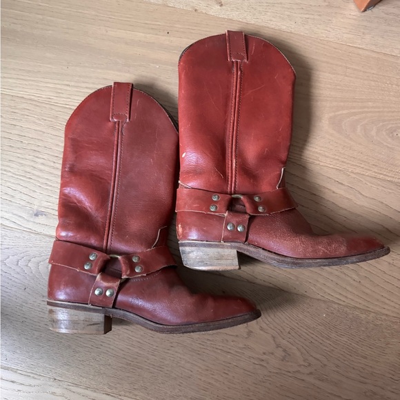 Shoes - Vintage Leather harness Boots